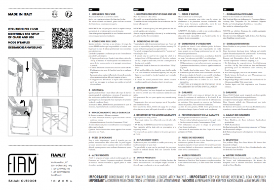 Regista sedie da giardino